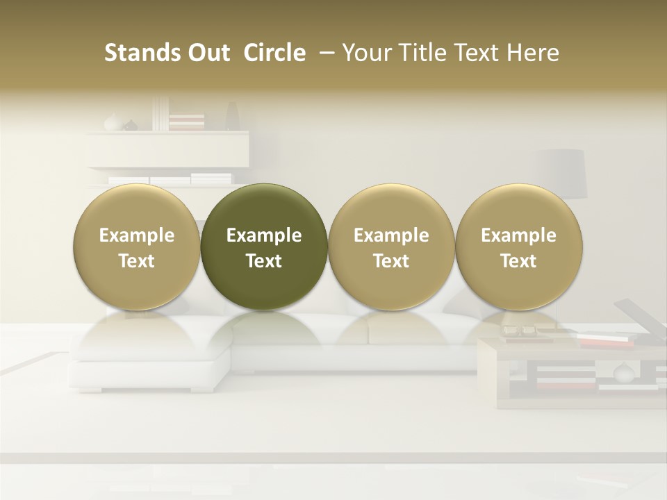 Livingroom Comfort Lounge PowerPoint Template