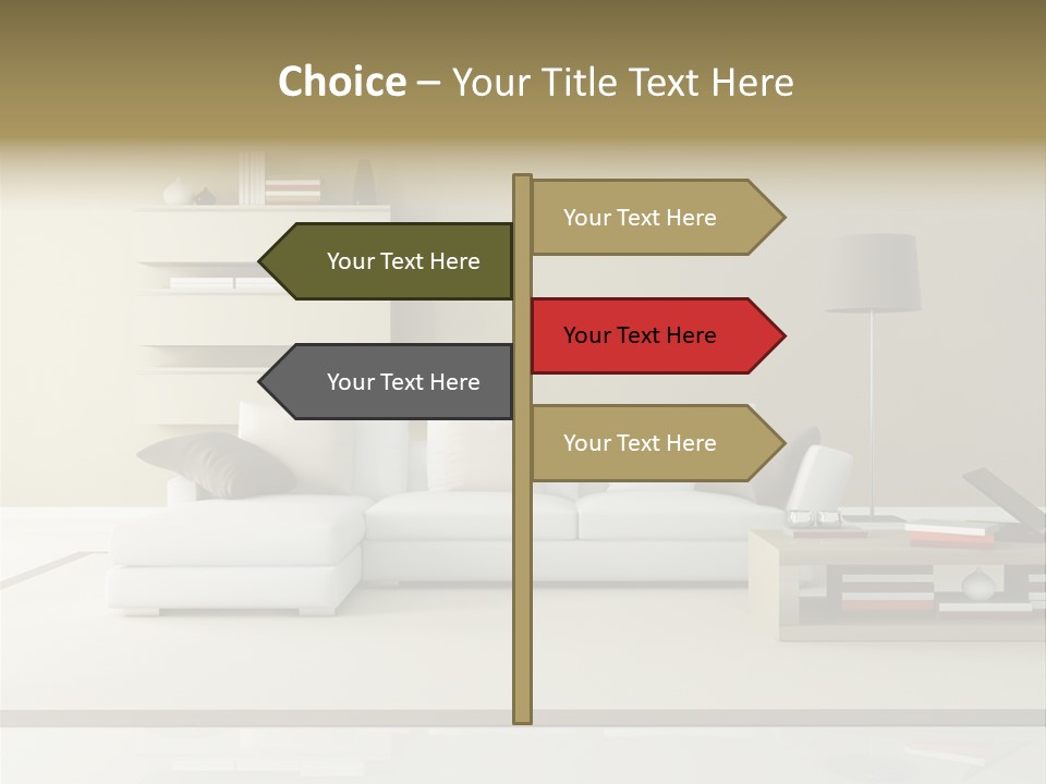 Livingroom Comfort Lounge PowerPoint Template