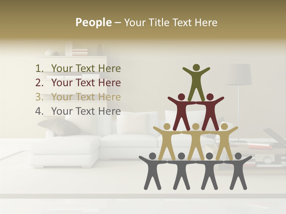 Livingroom Comfort Lounge PowerPoint Template