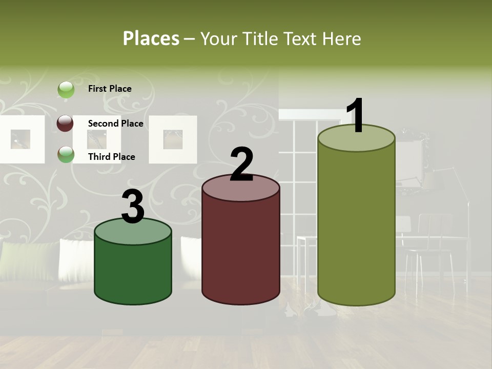 Lampe Sitzm Wohnhaus PowerPoint Template