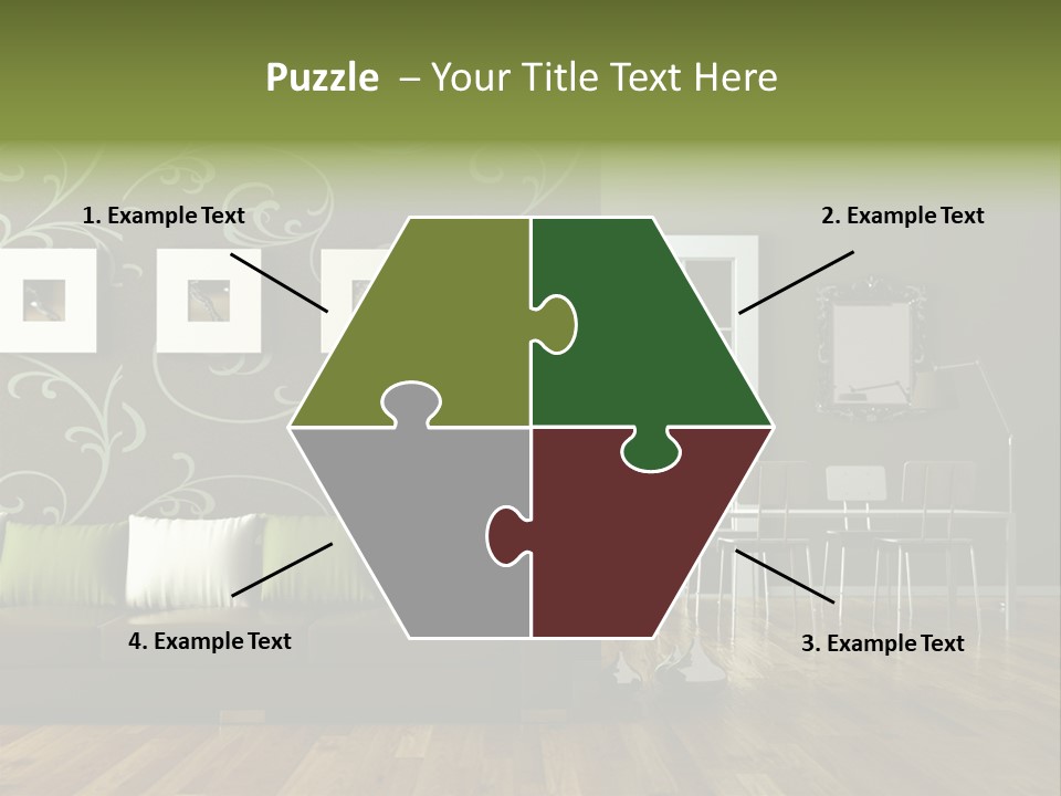 Lampe Sitzm Wohnhaus PowerPoint Template