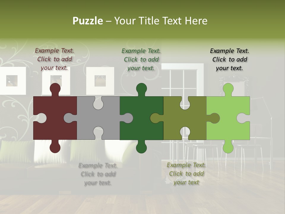 Lampe Sitzm Wohnhaus PowerPoint Template