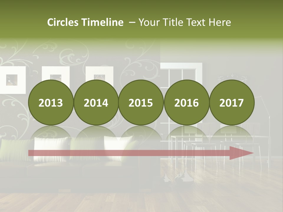 Lampe Sitzm Wohnhaus PowerPoint Template