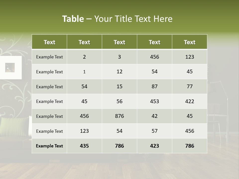 Lampe Sitzm Wohnhaus PowerPoint Template