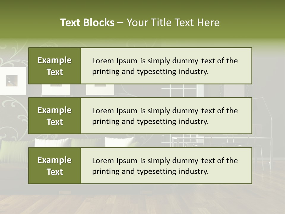 Lampe Sitzm Wohnhaus PowerPoint Template