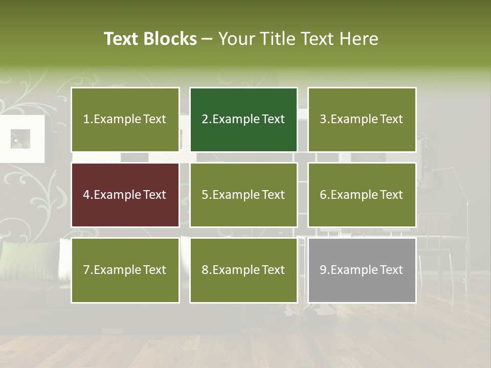 Lampe Sitzm Wohnhaus PowerPoint Template