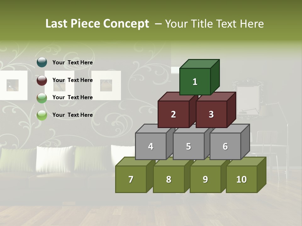 Lampe Sitzm Wohnhaus PowerPoint Template