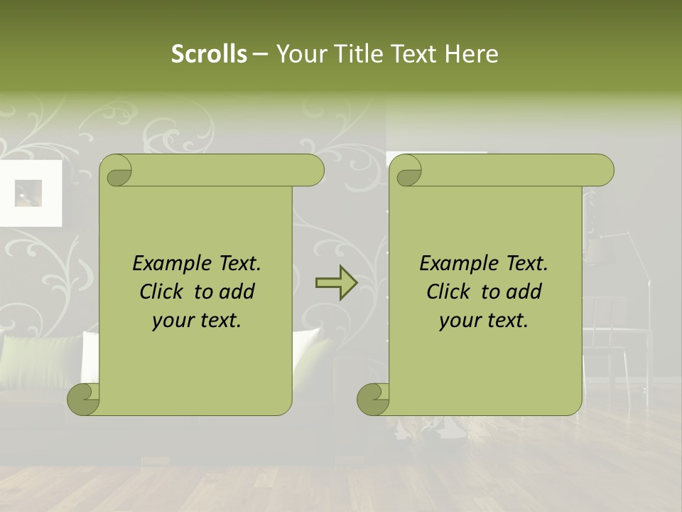 Lampe Sitzm Wohnhaus PowerPoint Template