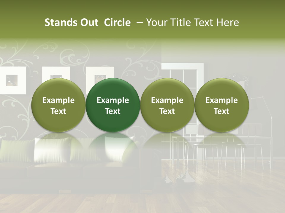 Lampe Sitzm Wohnhaus PowerPoint Template