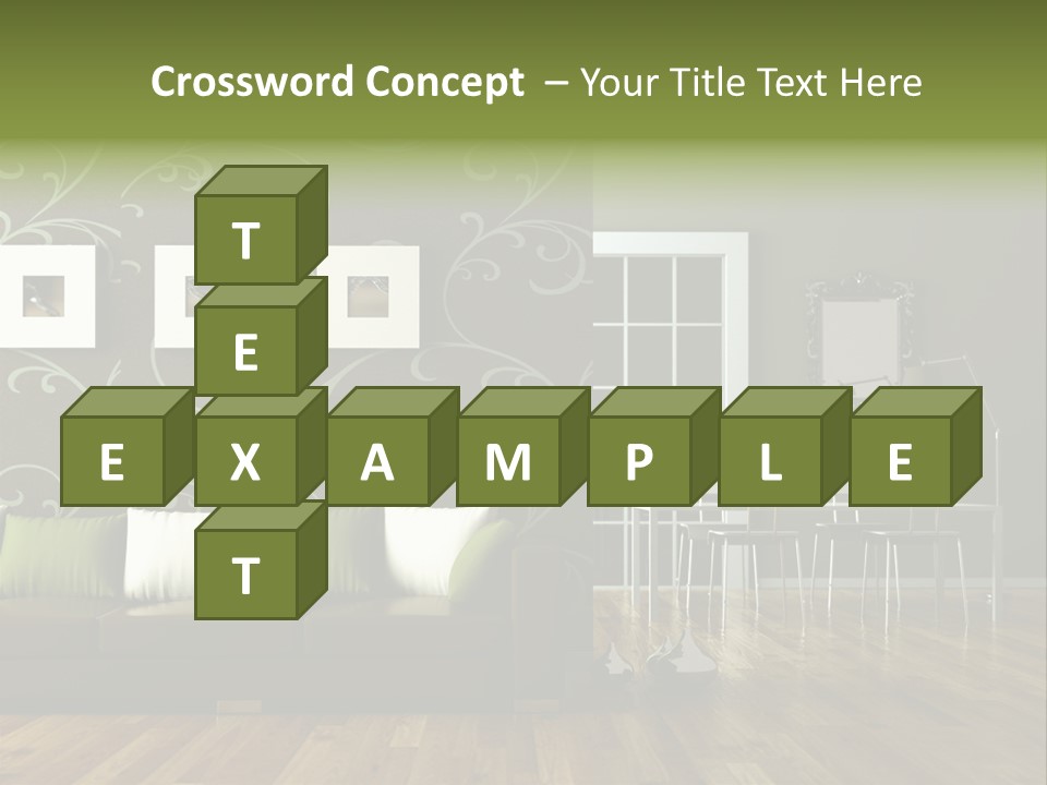 Lampe Sitzm Wohnhaus PowerPoint Template