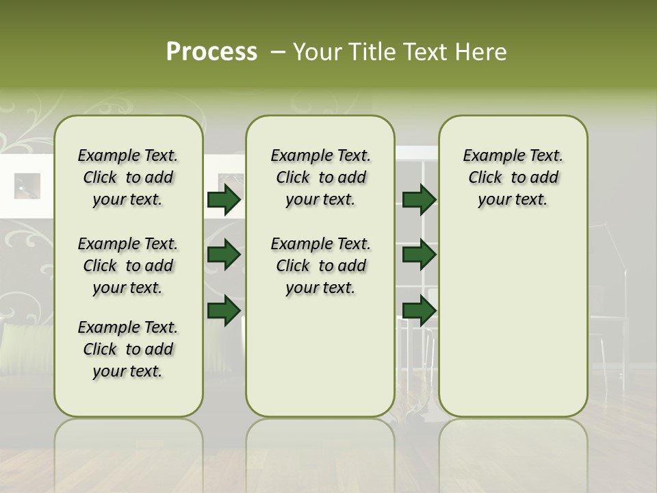 Lampe Sitzm Wohnhaus PowerPoint Template