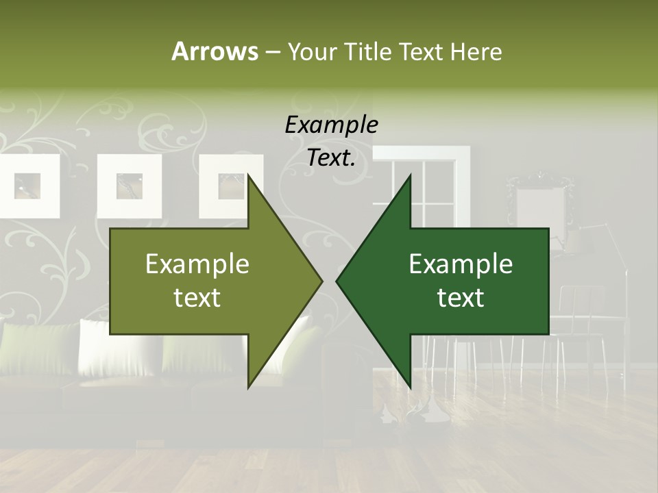 Lampe Sitzm Wohnhaus PowerPoint Template
