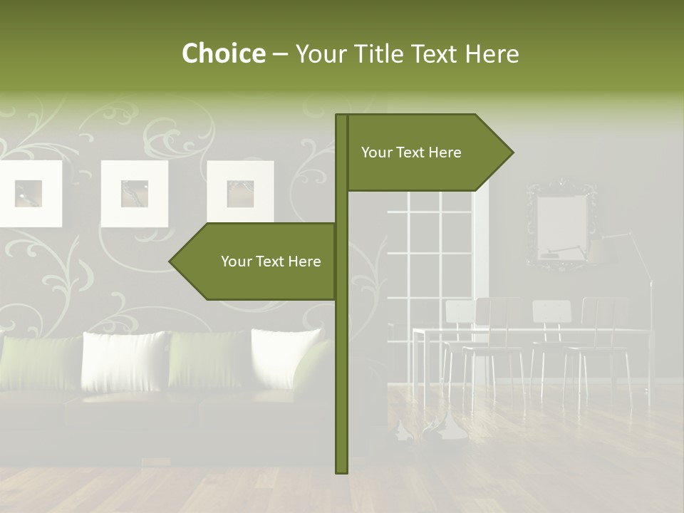 Lampe Sitzm Wohnhaus PowerPoint Template
