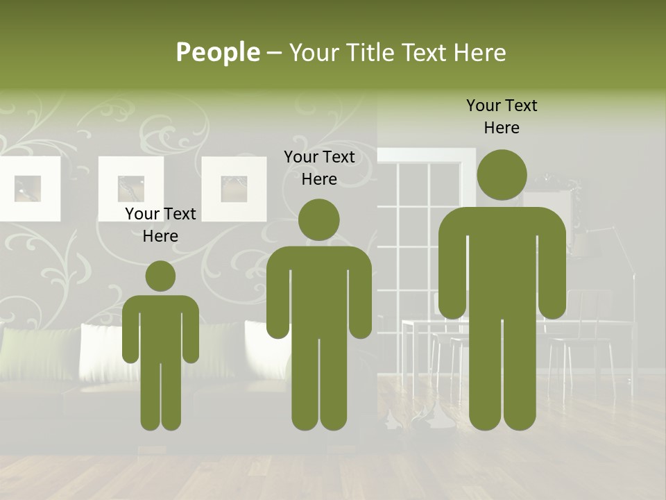 Lampe Sitzm Wohnhaus PowerPoint Template