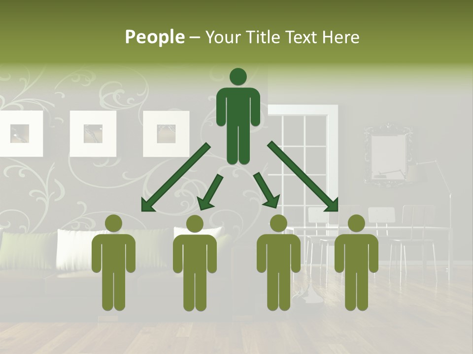 Lampe Sitzm Wohnhaus PowerPoint Template