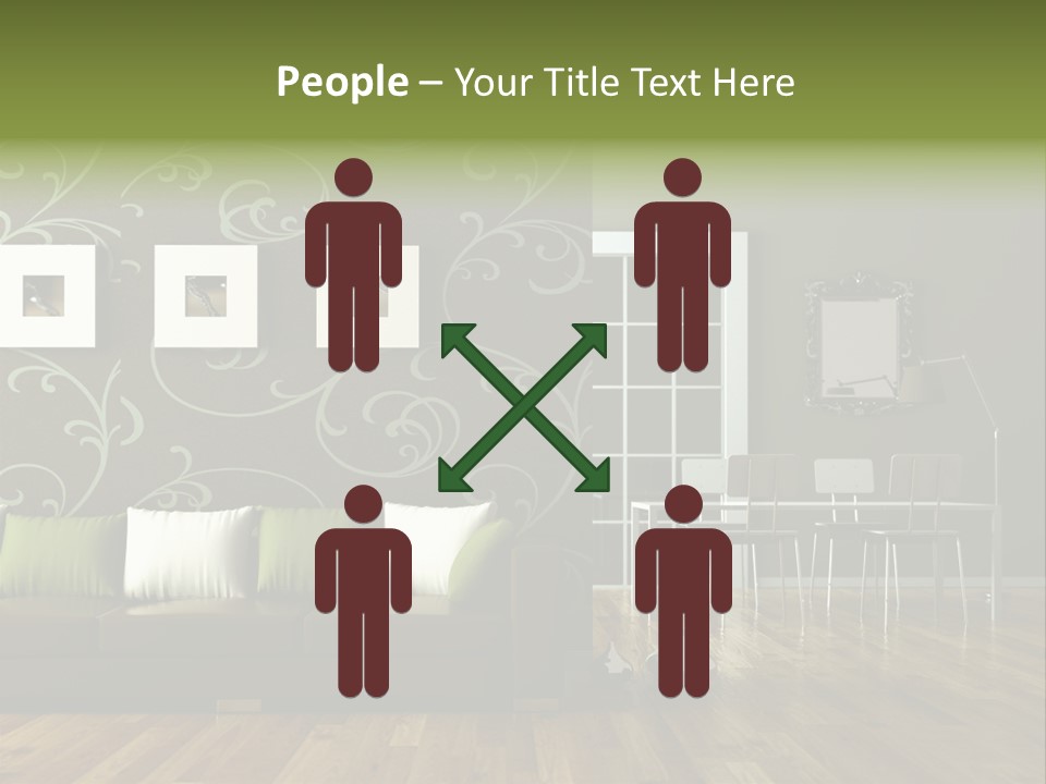 Lampe Sitzm Wohnhaus PowerPoint Template