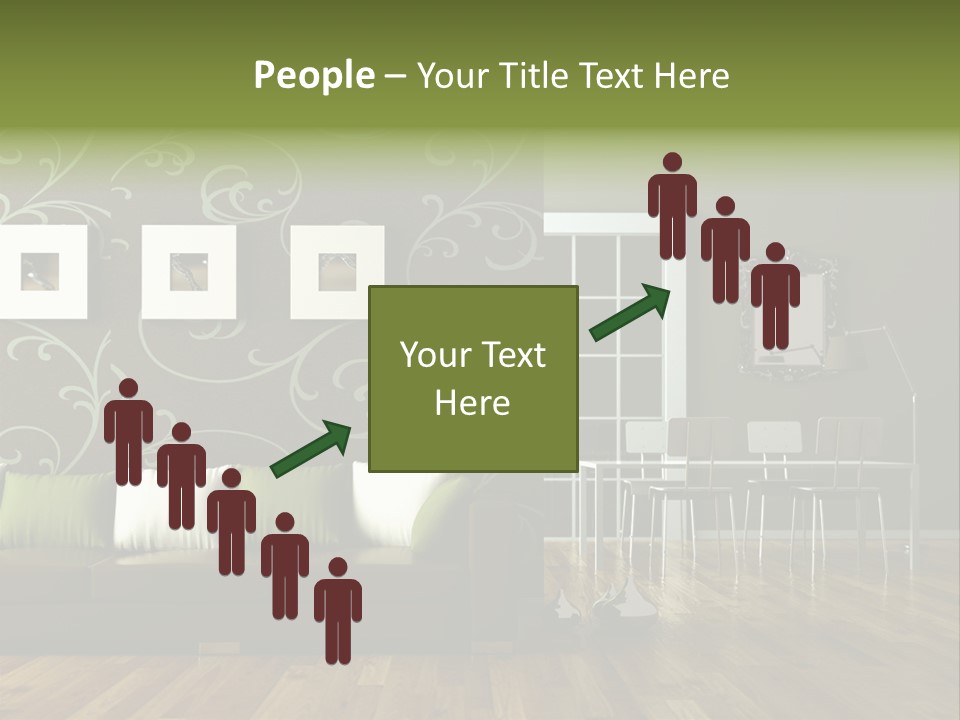 Lampe Sitzm Wohnhaus PowerPoint Template