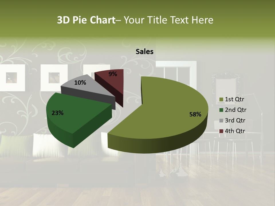 Lampe Sitzm Wohnhaus PowerPoint Template