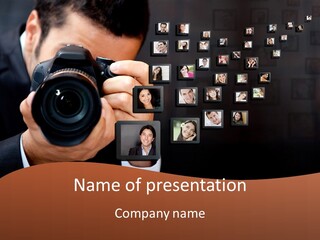 Young Cast Shooting PowerPoint Template