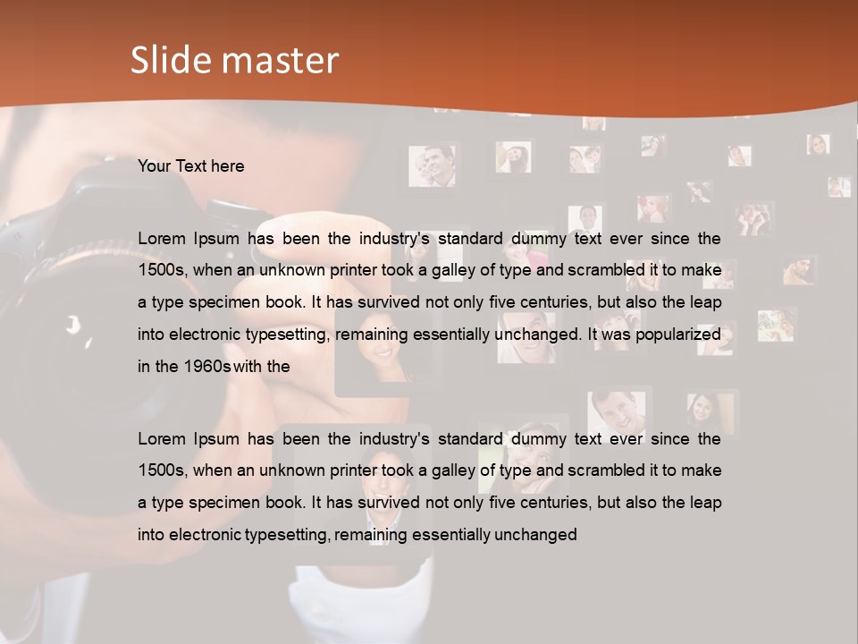 Young Cast Shooting PowerPoint Template