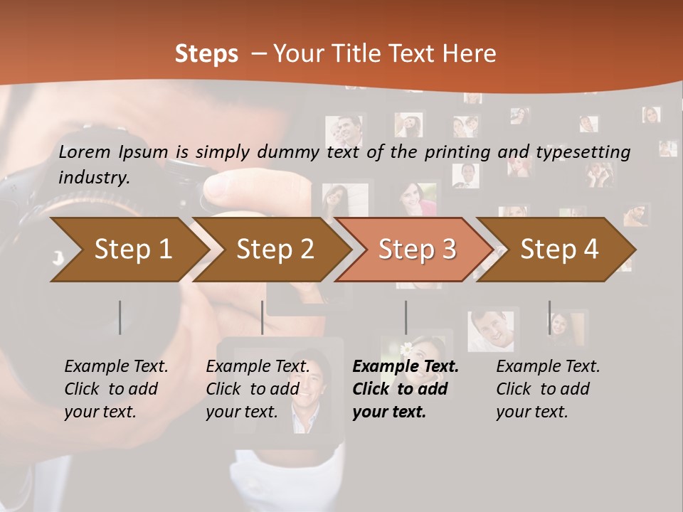 Young Cast Shooting PowerPoint Template