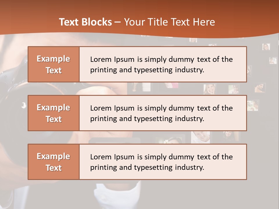 Young Cast Shooting PowerPoint Template