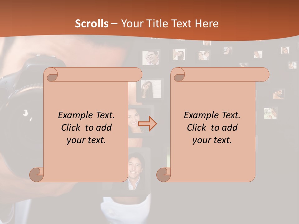 Young Cast Shooting PowerPoint Template