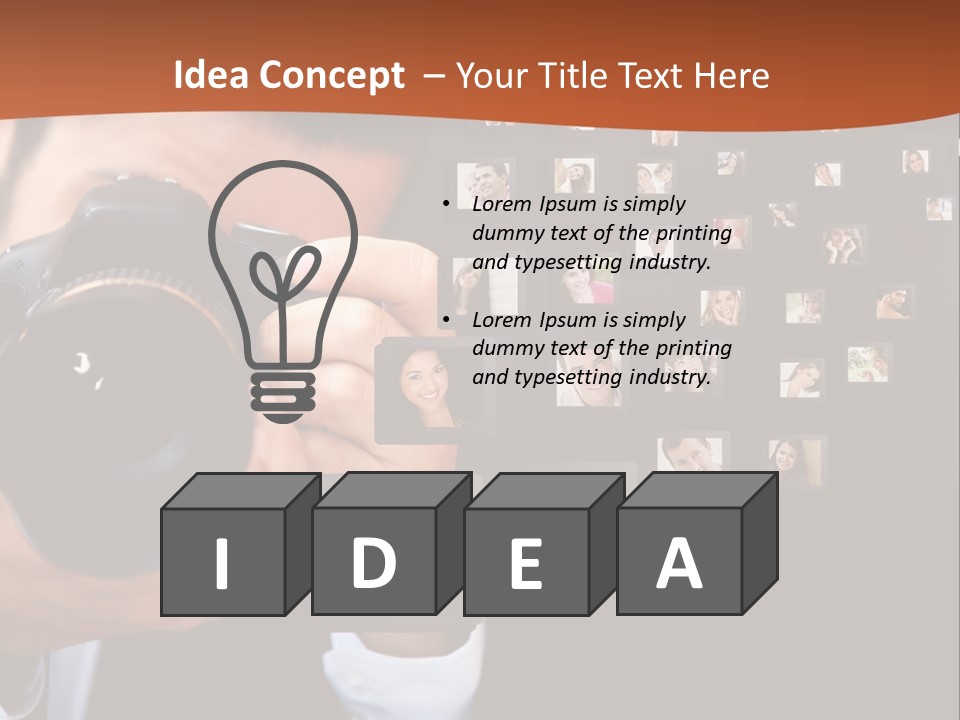 Young Cast Shooting PowerPoint Template