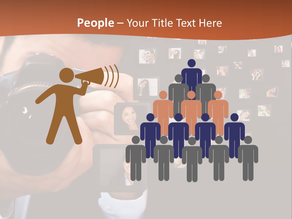 Young Cast Shooting PowerPoint Template