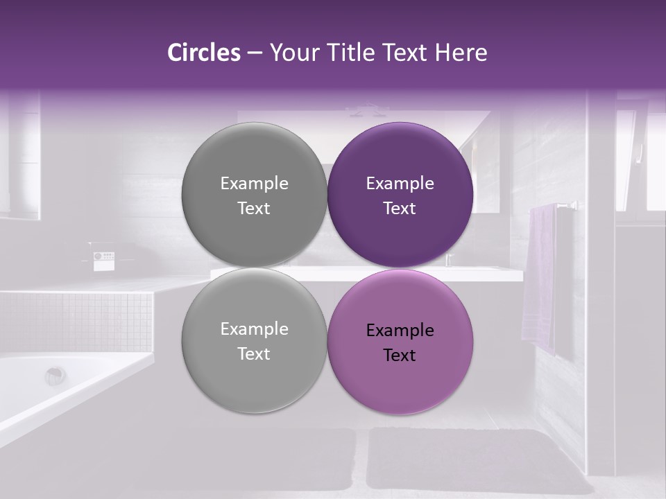 Marble Clean Bath PowerPoint Template