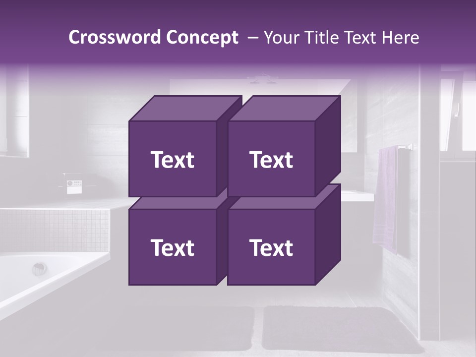 Marble Clean Bath PowerPoint Template