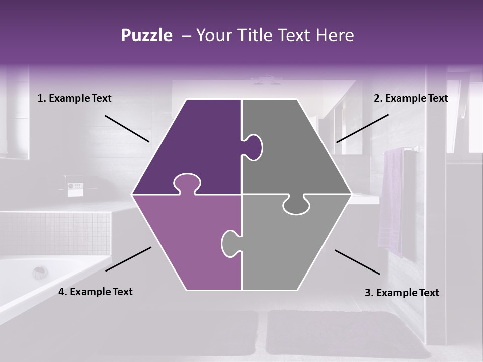 Marble Clean Bath PowerPoint Template