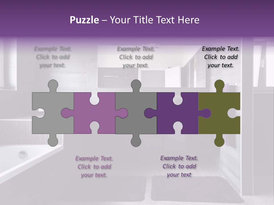 Marble Clean Bath PowerPoint Template