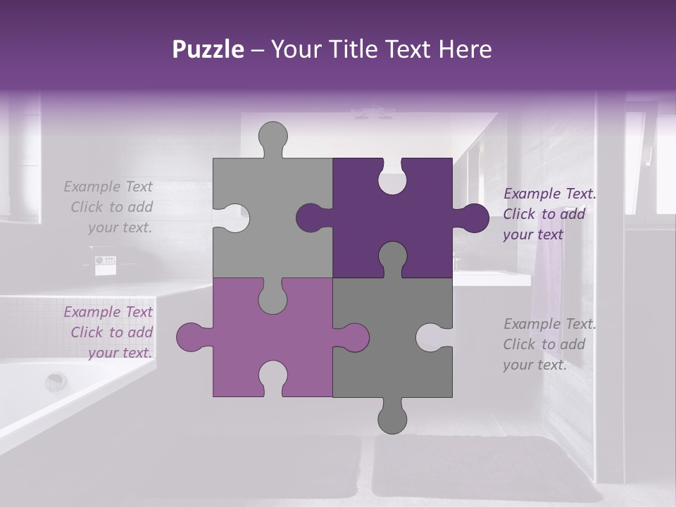 Marble Clean Bath PowerPoint Template