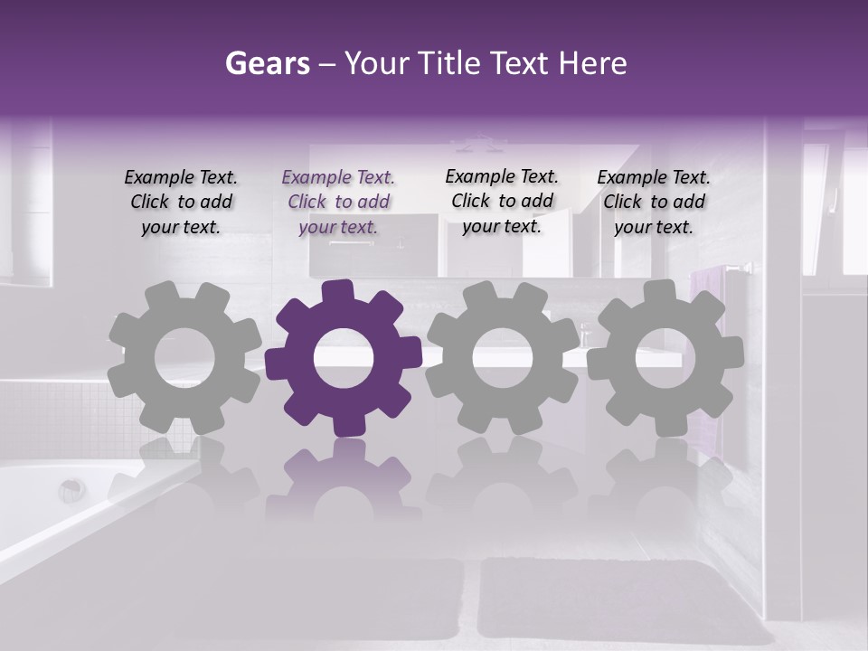 Marble Clean Bath PowerPoint Template