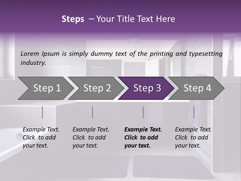 Marble Clean Bath PowerPoint Template