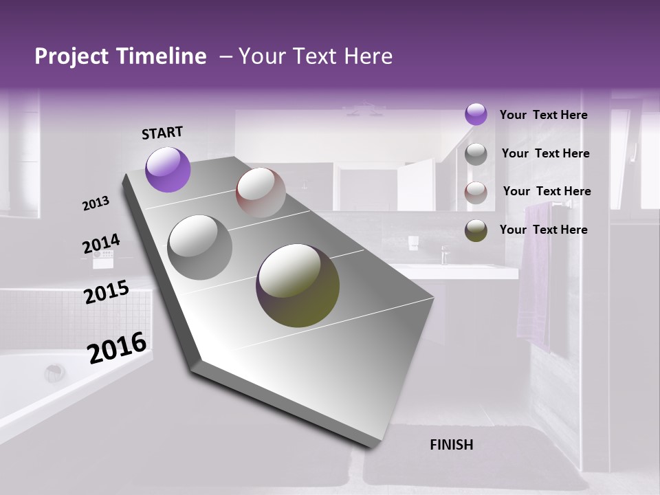 Marble Clean Bath PowerPoint Template