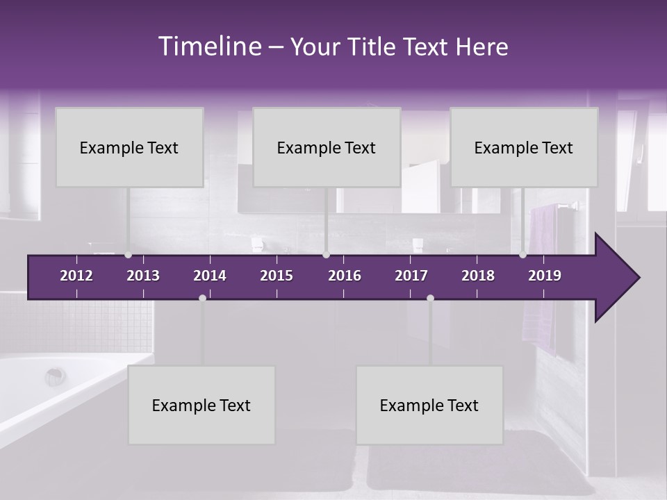 Marble Clean Bath PowerPoint Template