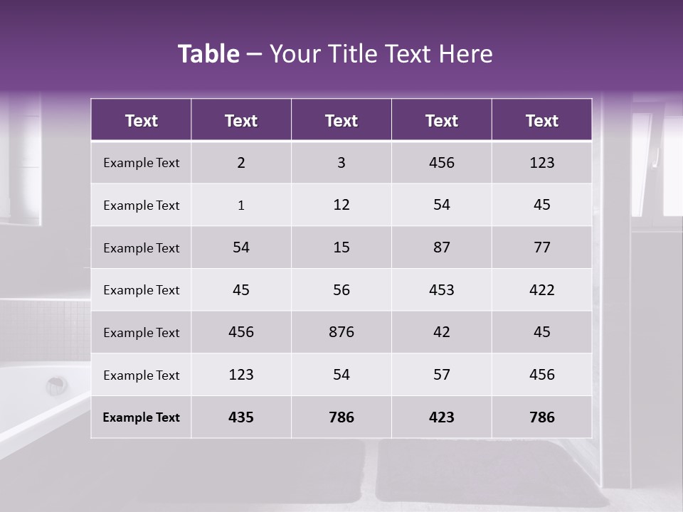 Marble Clean Bath PowerPoint Template