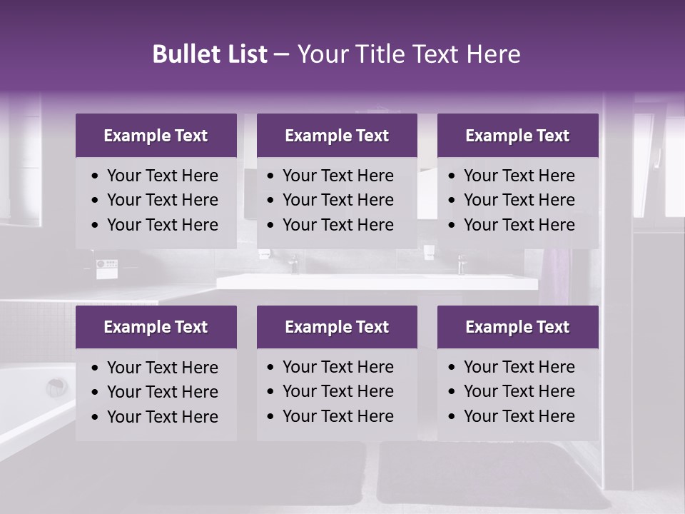 Marble Clean Bath PowerPoint Template