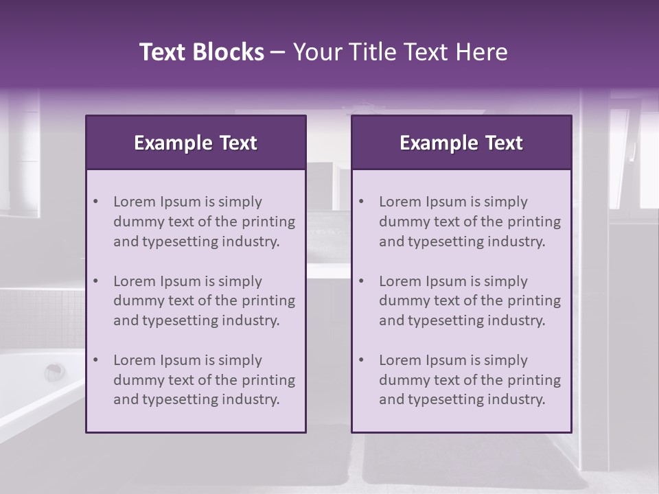 Marble Clean Bath PowerPoint Template