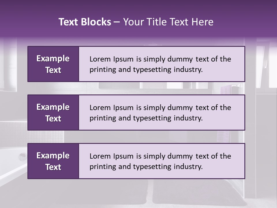 Marble Clean Bath PowerPoint Template