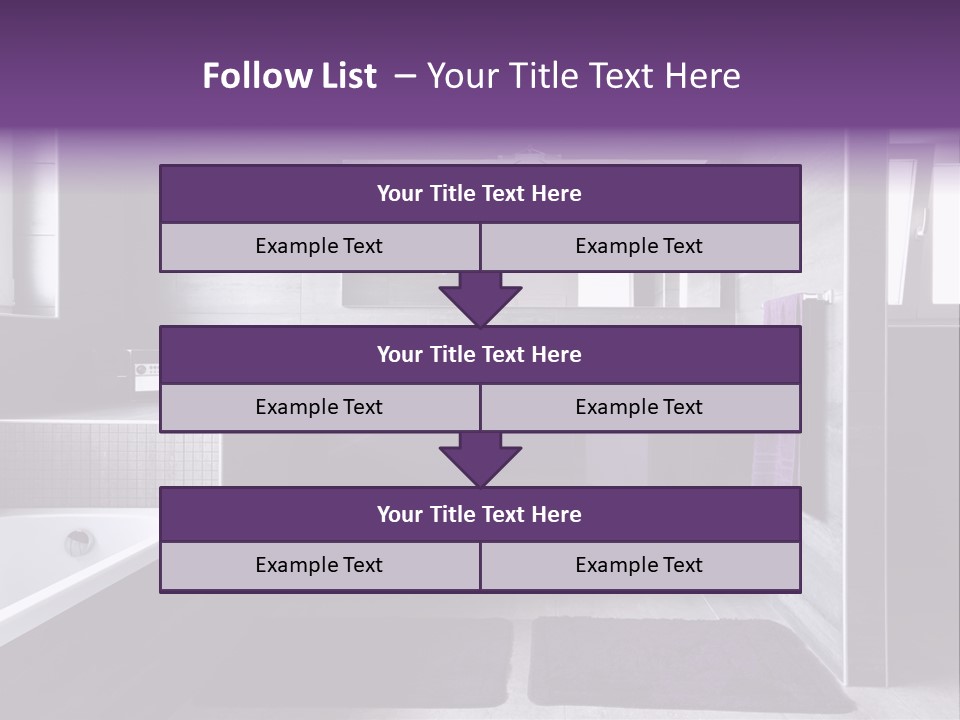 Marble Clean Bath PowerPoint Template