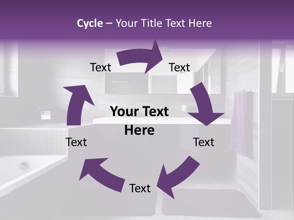 Marble Clean Bath PowerPoint Template