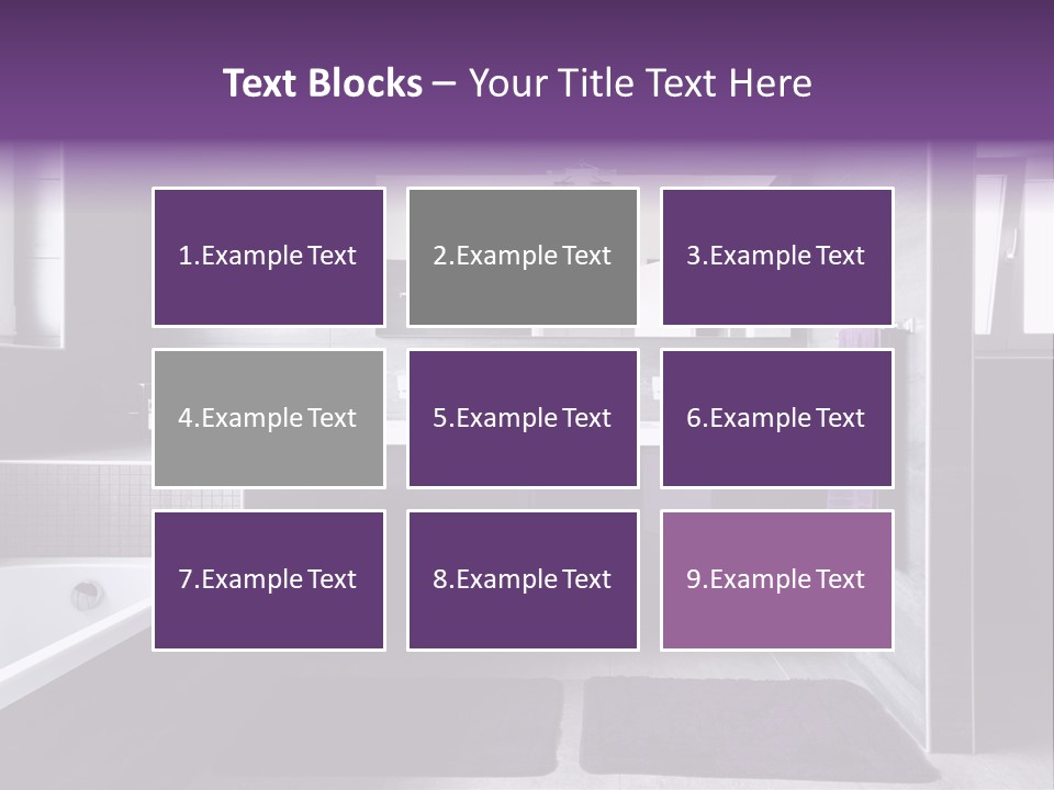 Marble Clean Bath PowerPoint Template