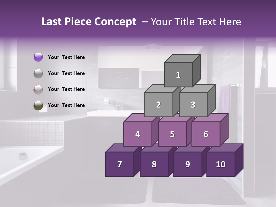 Marble Clean Bath PowerPoint Template