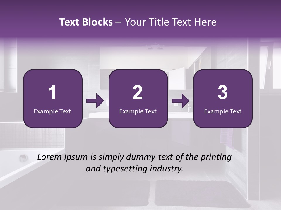 Marble Clean Bath PowerPoint Template