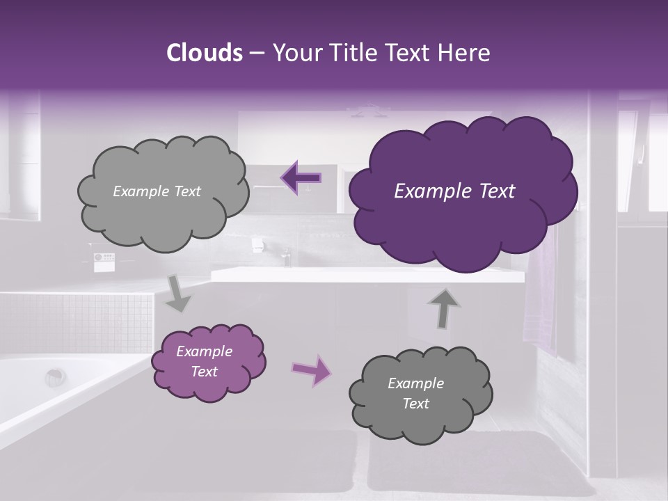 Marble Clean Bath PowerPoint Template