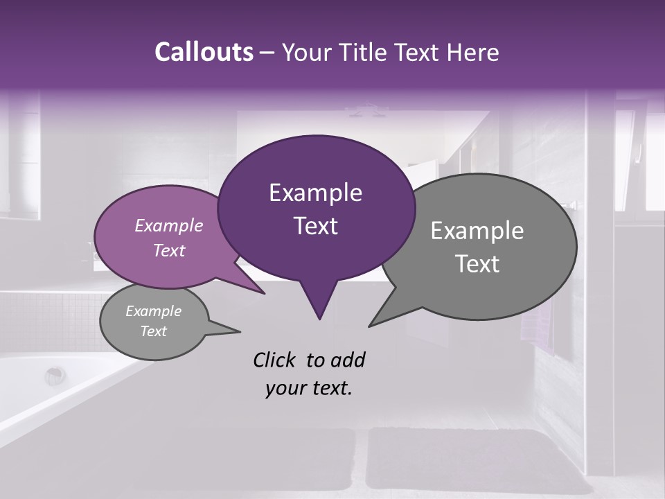 Marble Clean Bath PowerPoint Template