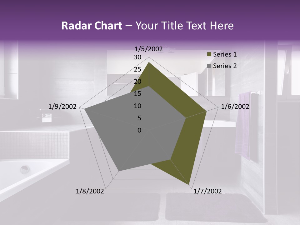 Marble Clean Bath PowerPoint Template